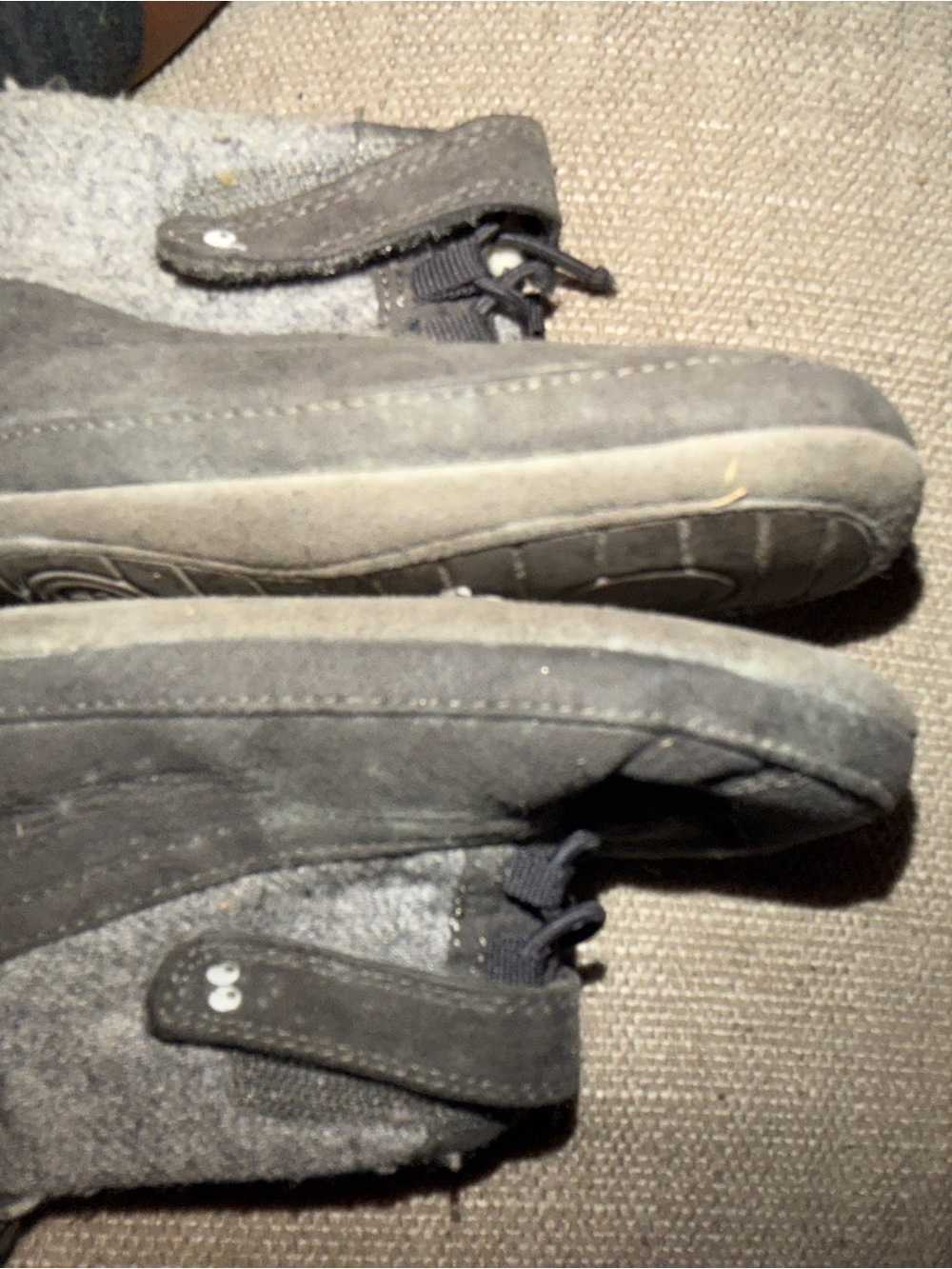 Baby Casual Suede Ankle Shoes in Dark Gray